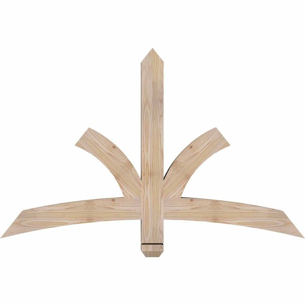 Ekena Millwork Davenport Smooth Timber Gable Bracket, Douglas Fir, 48"W x 30"H x 3 1/2"D x 3 1/2"F, 15/12 Pitch GBW048X30X0404DAV00SDF - main